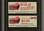 Click a coupon to download, then print it out and come on in!